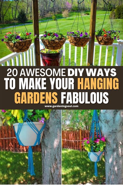 20 Awesome DIY Ways To Make Your Hanging Gardens Fabulous