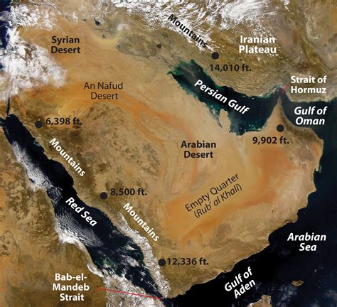 Arabian Desert World Map