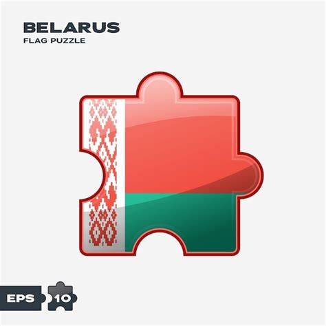 Premium Vector | Belarus flag puzzle