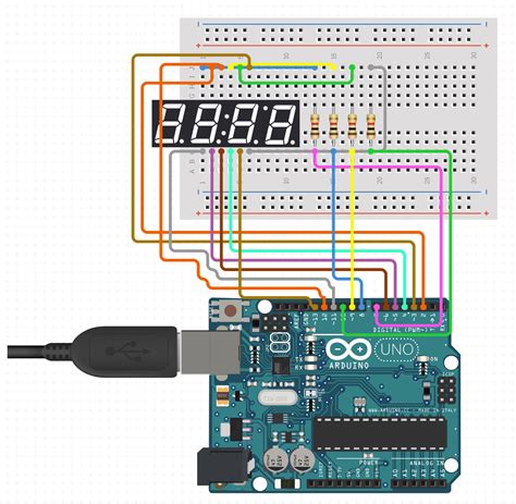 4 Digit 7 Segment Display Schematic