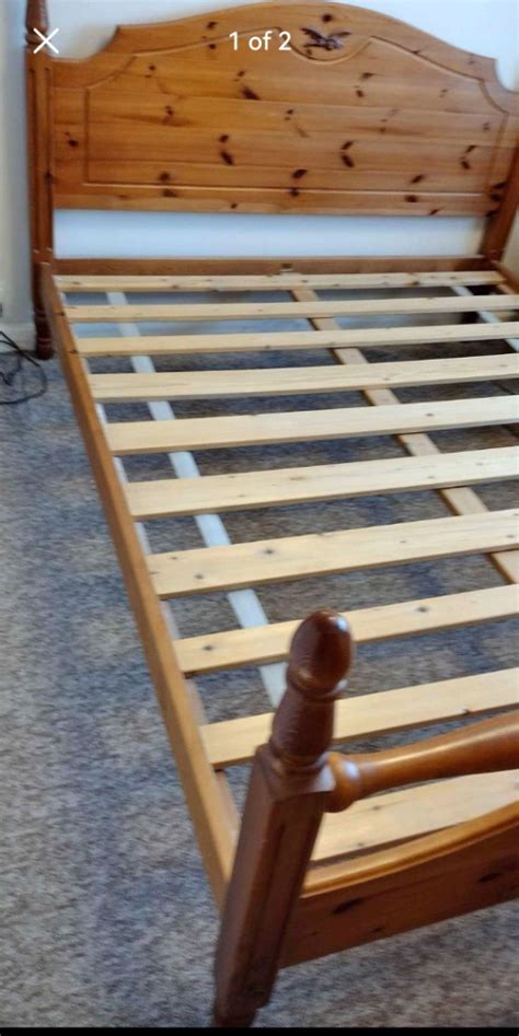 Pine king size bed frame | in Poole, Dorset | Gumtree