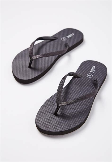 Rubi thong - black glitter Cotton On Sandals & Flip Flops | Superbalist.com