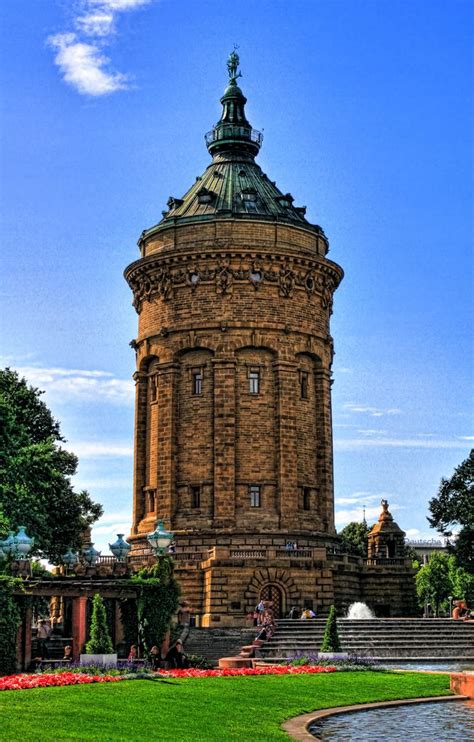 Mannheimer Water Tower, Mannheim, Baden-Wurttemberg, Germany - The ...