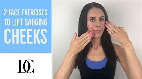 2 Face Exercises To Lift Sagging Cheeks | Face yoga, Face exercises ...