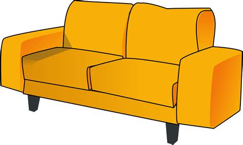 Sofa clipart. Free download transparent .PNG | Creazilla