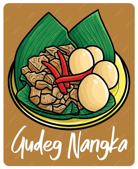 Premium Vector | Yummy gudeg nangka a traditional food from yogyakarta ...