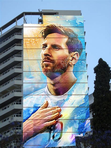 Así será el impresionante mural de Lionel Messi cerca del Monumento a ...