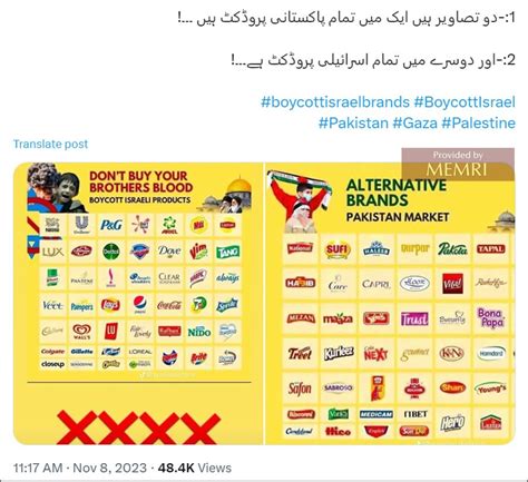 Pakistani Twitter Users Promote Boycott Of Jewish Products | MEMRI