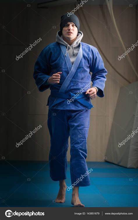 Judo training in the sports hall — Stock Photo © fotokostic #143851679