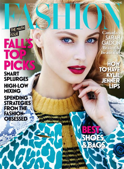 Sarah Gadon Gets Glam on FASHION Magazine Cover