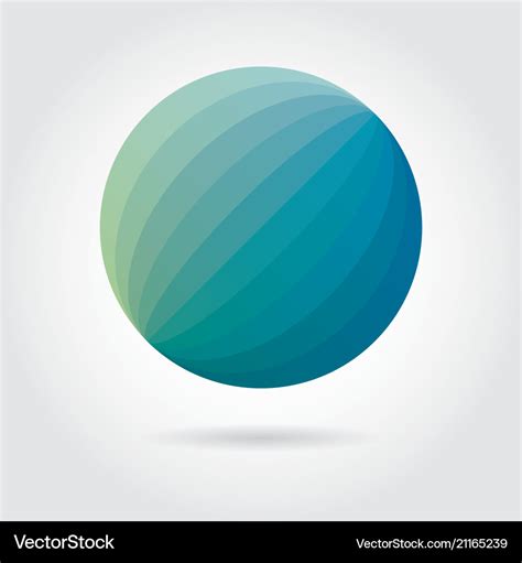 Smooth color gradient icon logo Royalty Free Vector Image