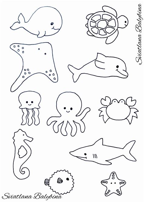 Coloring Pages Of Underwater Animals - bellajapapu