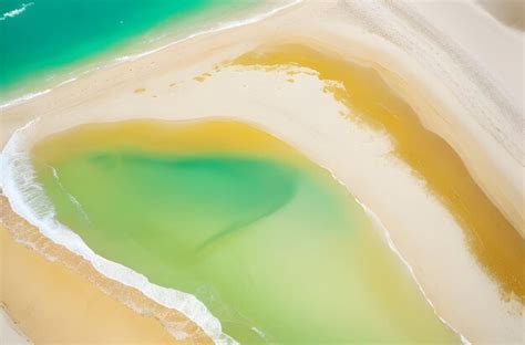 Premium AI Image | Aerial View of Beach