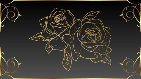 Golden Rose Desktop Wallpaper by CursedCountess on DeviantArt