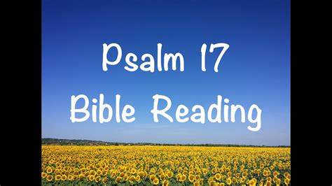 Psalm 17 - NIV Version (Bible Reading with Scripture/Words) - YouTube