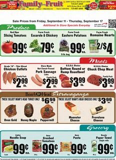 Family Fruit Weekly Ad Circular