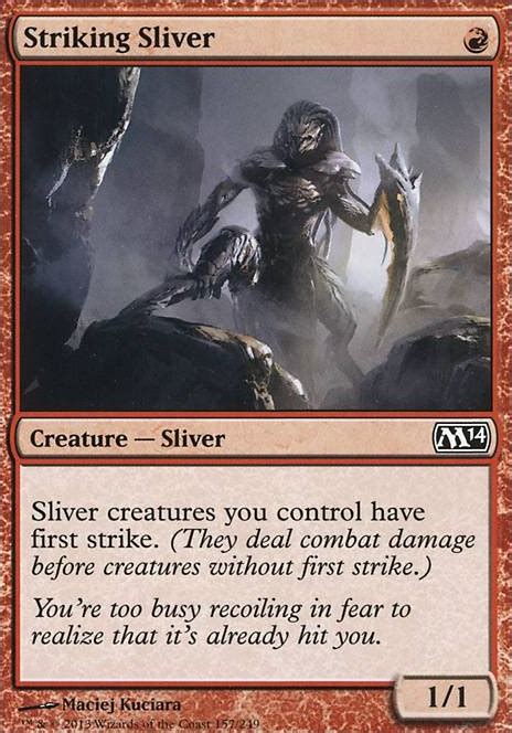 Striking Sliver (M14 MTG Card)