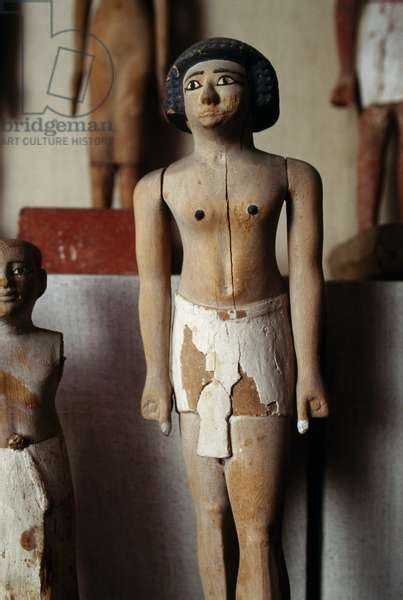 Wooden statue from grave goods, Egypt, Egyptian civilization by