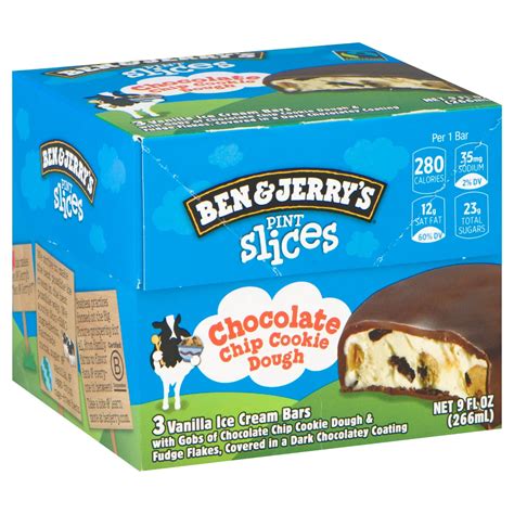 Ben & Jerry's Pint Slices Chocolate Chip Cookie Dough - Shop Cones ...