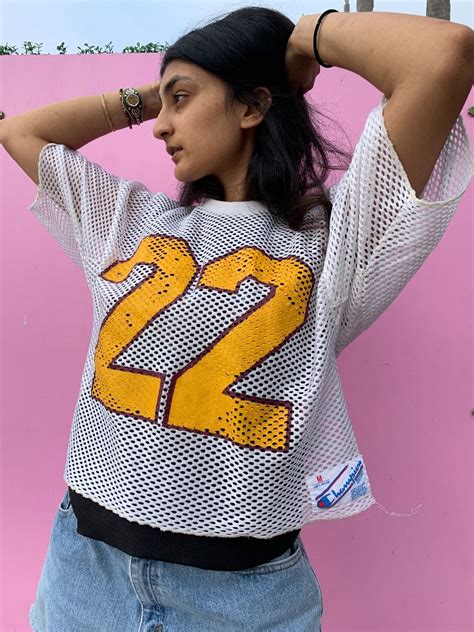 Cropped Retro Mesh Practice Football Jersey | Boardwalk Vintage