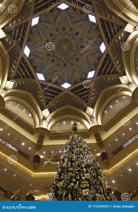 Architectural Detail of the Dome of Emirates Palace in Abu Dhabi in ...