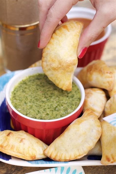 Bite-Size Beef Empanadas and Chimichurri Sauce | Empanada Recipes ...