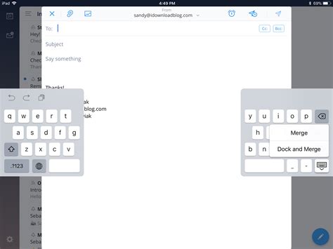 How to use split, floating, small, & undocked keyboard on iPad