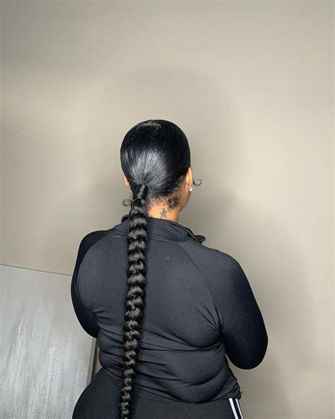 Low braided ponytail ! 🤩 $45 special hair included ! 😌🎉 #knotlessbraids #knotlessboxbrai… in ...