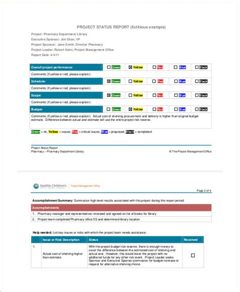 Status Report - 9+ Examples, Format, How to Write, Pdf