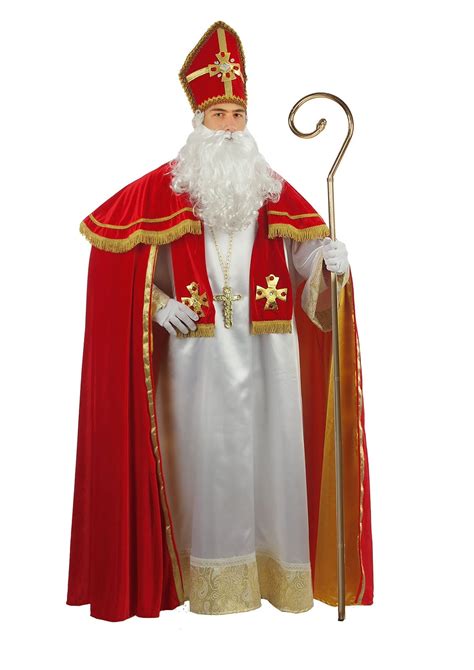 Saint Nicholas Red Valvet Costume Professional Father - Etsy