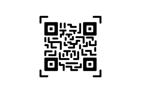 a black and white image of a qr code