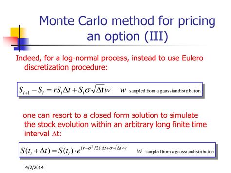 PPT - Lecture 2 – Monte Carlo method in finance PowerPoint Presentation ...