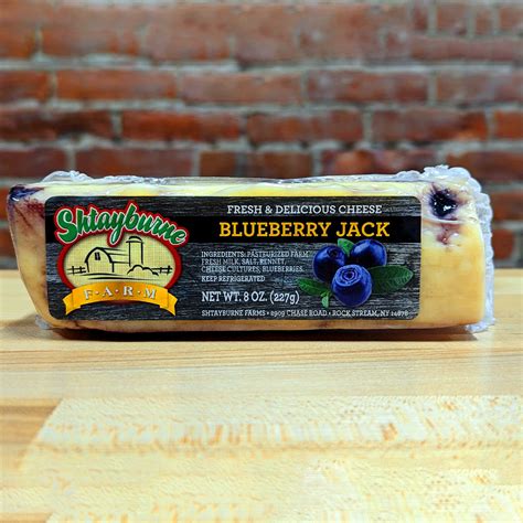 Blueberry Jack Cheese (8 oz.) – Shtayburne Farm – Adams Cheese Shop