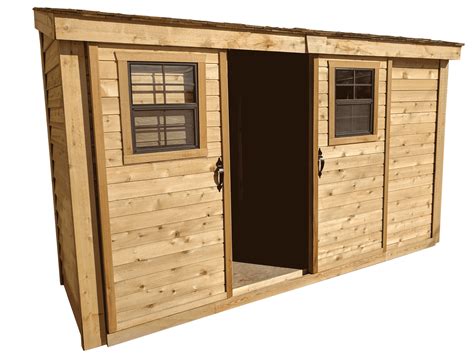 SpaceSaver 12x4 with Sliding Doors - OLT | Outdoor storage sheds, Cedar shed, Barn style doors