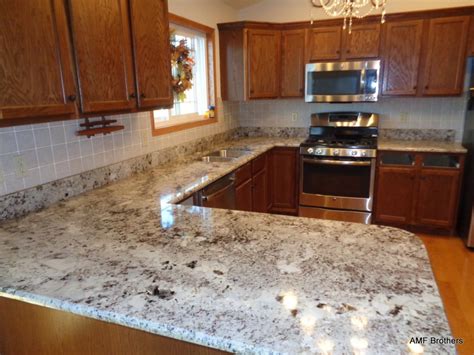 Alaskan White Granite With Tile Backsplash — Randolph Indoor and ...