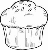 Muffin coloring Page  ColouringPages sketch template