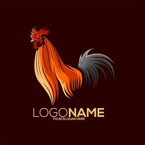 Premium Vector | Rooster logo design