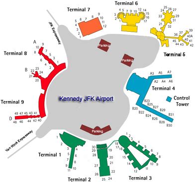 Jfk Airport Terminal Map – Map Of The World