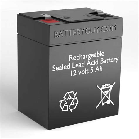 12v 5Ah Rechargeable Sealed Lead Acid (Rechargeable SLA) Battery | BG-1250F2 - $11.50