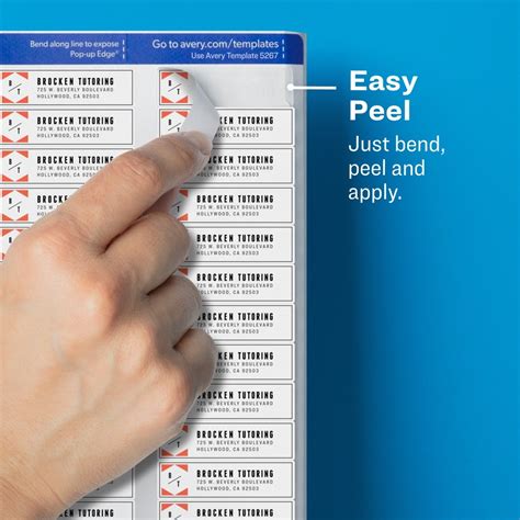 Avery® Matte Clear Easy Peel Address Labels www.LaserPlusImaging.com