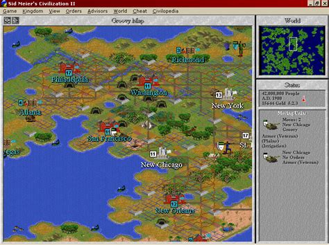 Screenshot of Sid Meier's Civilization II (Windows 3.x, 1996) - MobyGames