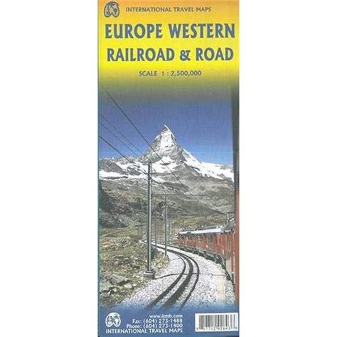 ITMB - Europe Railway and Road - Folding Travel Map - The Map Shop