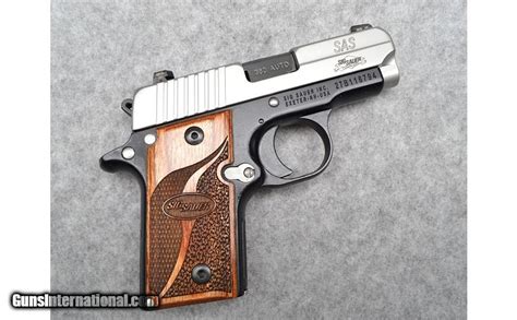 Sig Sauer P238 SAS .380 Auto Bi-tone, Wood Grips