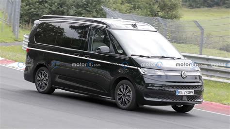 VW Multivan T7 California Camper Spied In Production Form At The Nurburgring