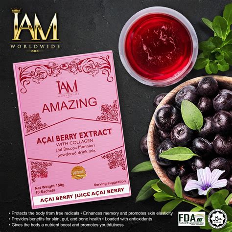 Amazing Açai Berry Extract with Collagen and Bacopa Monnieri – IAM Worldwide Online Store PH