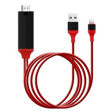 Lighnting Cable to HDMI, HD TV Cable for Iphone,Ipad Mini Video Adapter for IPhone8 Plus 7 Plus ...