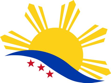 Philippine Flag with Sun and Stars