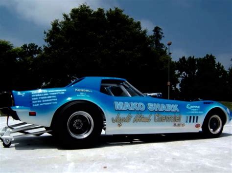 Vintage Drag Racing - Funny Car - The Mako Shark Corvette | Drag racing ...