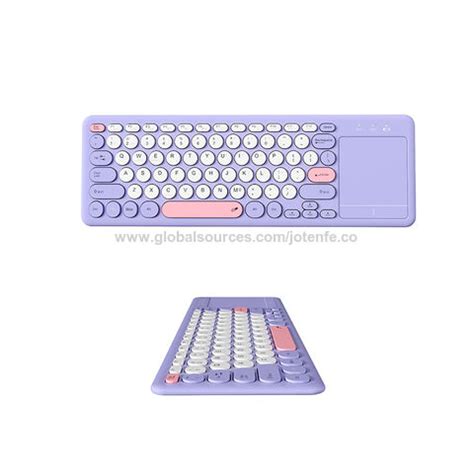 Buy Wholesale China Colorful Bluetooth Wireless Keyboard With Round ...