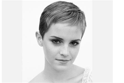 Emma Watson goes for short hair.